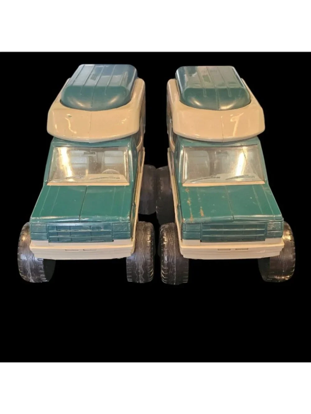 VTG 2 Nylint Ford 4 X 4 Toy Trucks Wilderness Camper With Boat Green 90s